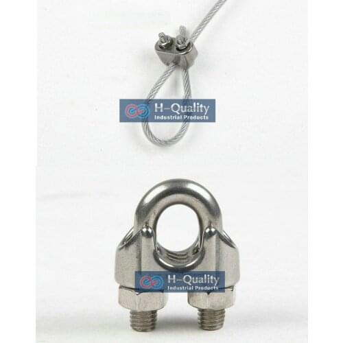 100pcs Rigging Hardware More Antirust 316 Grade Stainless Steel M2 Wire Rope Clips