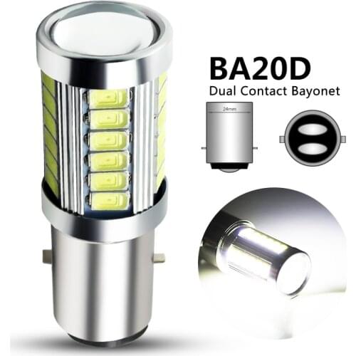 1x H6 BA20D LED Motorcycle Headlight Bulb Hi/Lo Beam Motorbike BA20D Led Scooter ATV Light H6 Motor Light Headlamp DRL Lights