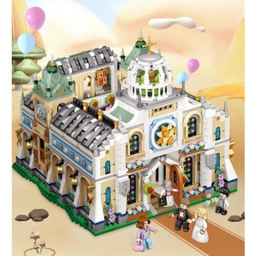 3308PCS LOZ Blocks Beautiful Wedding Church Building Bricks for Children Gifts Toys Kids Brinquedos Girls Present 1035