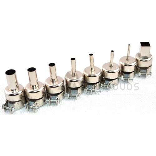 8 pcs/set universal BGA Nozzle for SMD hot air gun 852D+ 850 909D Saike series etc free shipping