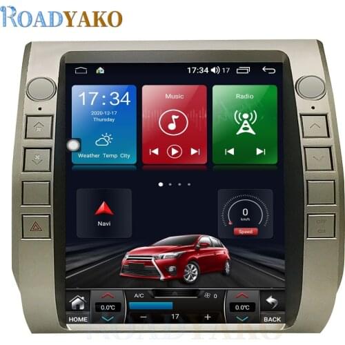 Android 10.0 Octa Core 6G+128G For Toyota Tundra 2014-2019 Car Multimedia Player Head Unit 12.1 Inch Tesla Style GPS Navigation