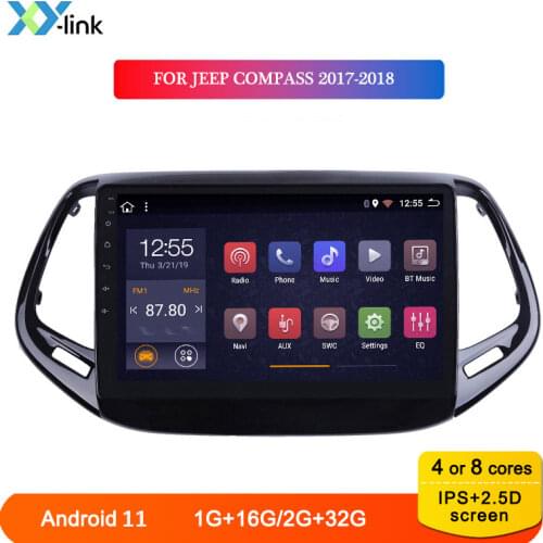 IPS 2.5D 9 inch Android 8.1 Car Radio multimedia video Player for Jeep COMPASS 2017-2018 GPS Navigation Audio BT 2 din no dvd