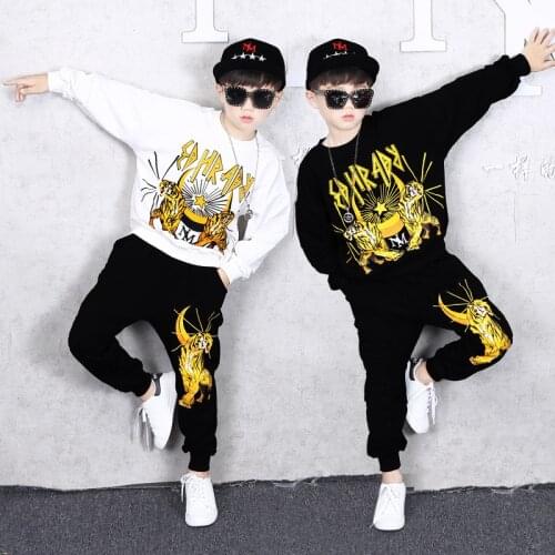 Childrens Two-piece Clothing Sets Boys Top Jacket +long Pants Streetwear Baby Boy Sport Suit Costume for Kids 4 6 8 12 16 Years
