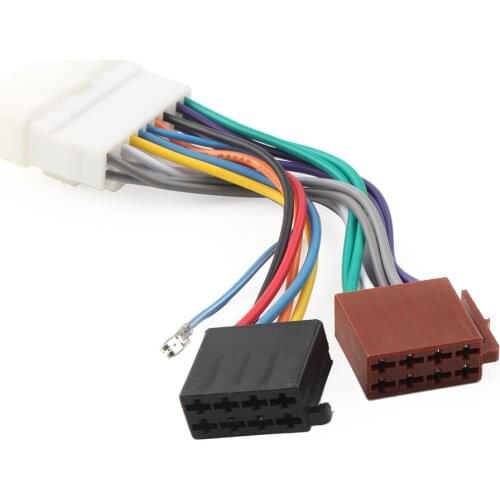 For Mitsubishi Triton ML MN GL GLX GL-R Car ISO Wiring Harness plug loom cable adaptor For Isuzu D-Max MU-X