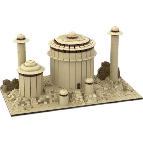 MOC Jabbas Palace for 9516 Monster Desert Battlefield StarW Series SlumTown Famous Big Castle Building Bricks Model Kids Toys