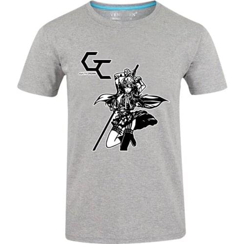 Unisex Anime Guilty Crown Cotton T-Shirt Tee O-Neck OUMA SHU TSUTSUGAMI GAI YUZURIHA INORI Casual T-Shirt Tee