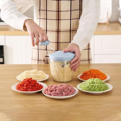 Kitchen Multifunctional Meat Grinder Vegetable Fruit Stuffing Device Cut Chili Garlic Masher Cooking Tools Mini Food Processor