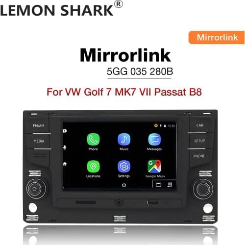 LEMON SHARK MQB 6.5" MIB Car Radio Mirrorlink OPS Reverse Camera For VW Passat B8 Golf 7 Radio MK7 seven 5GG 035 280B