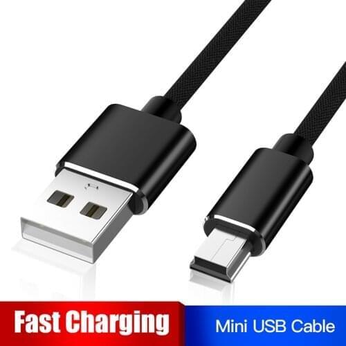 Mini USB Cable Mini USB to USB Fast Data Charger Cable for MP3 MP4 Player Car DVR GPS Digital Camera HDD Mini USB cord