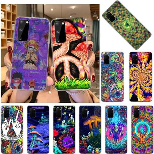 Abstact Trippy Psychedelic Art Soft TPU Phone Case For Samsung S21 FE S20 Ultra Note 20 10 Pro 9 8 S10 Lite S10E S9 Plus Cover