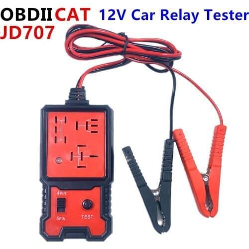 OBDIICAT-JD707 12V Car Relay Tester For Cars Battery Checker LED Indicator Light Automotive Electronic Relay Tester