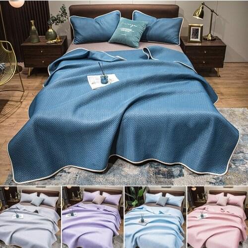 Cooling Blanket for Hot Sleepers Summer Blankets with a Pair of Pillow Cover Household C1