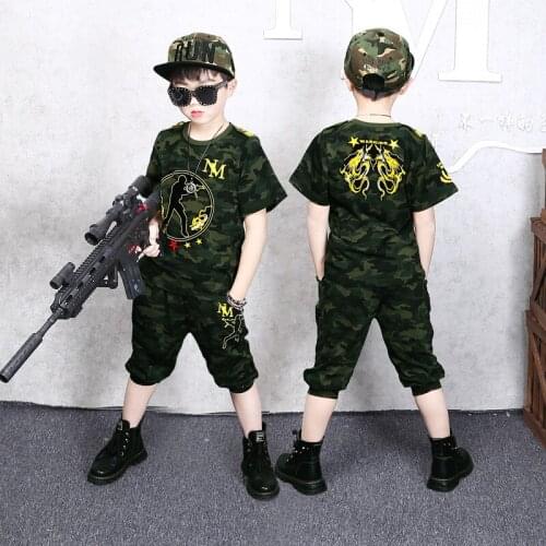 4-14 Years Summer Boy Clothing Set 2021 New Fashion Casual Active T-shirt+ Pant Kid Children Boy Teenager Clothing