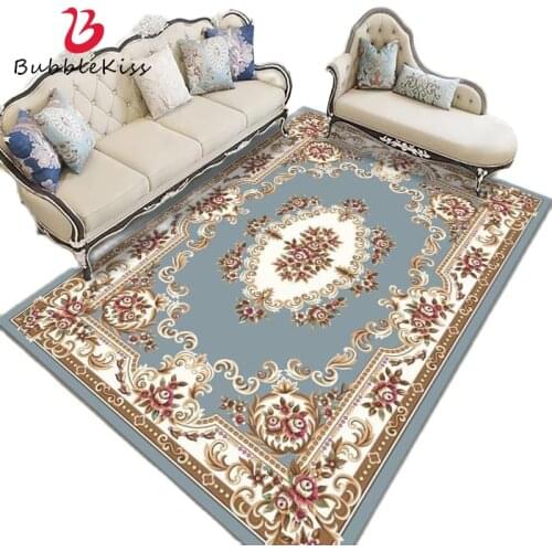Bubble Kiss Light Luxury Carpet French Ethnic Print Modern Home Rug Living Room Decoration Rugs Polyester Bedroom Decor Bedside