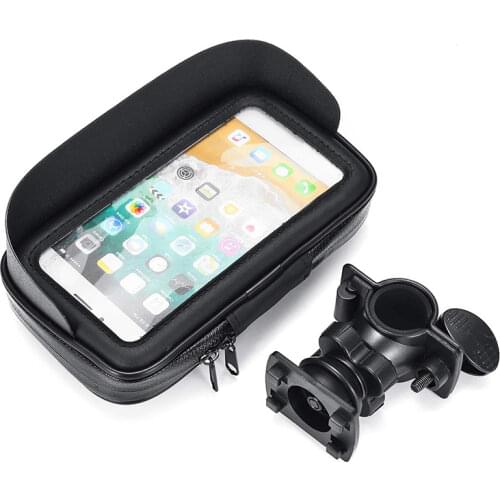 ARVIN Bicycle Motorcycle Mobile Phone Holder Bag For iPhone 8P XR Samsung S9 Waterproof Cycling Handlebar Case Support GPS Mount