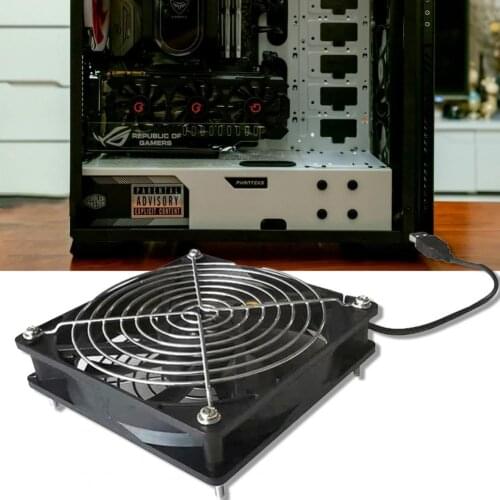 Cooling Fan USB Powered Low Noise 5V 8cm/12cm PC Computer Heatsink PC CPU Computer Case Fan Cooler