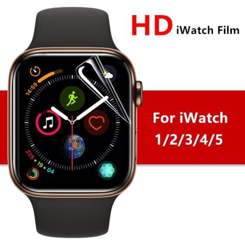 For Apple Watch Screen Protector Tempered PET Soft Protective Hydrogel Full Protective Film For Apple Watch 38mm 40mm 42mm 44mm