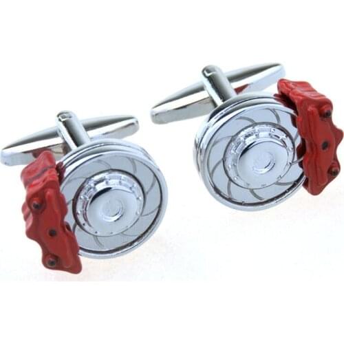 10pairs/lot Creative Brake Disc / Motorcycle Cufflinks Copper Plating Cuff Links Mens Jewelry Wholesale