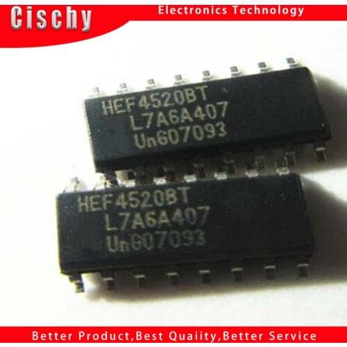 10pcs/lot HEF4520BT CD4520BM CD4520 SOP-16 In Stock