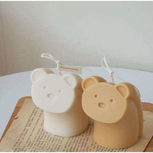 3d Heart Shape Rainbow Flower Columnar Silicone Candle Mold Candle Making Scented Aromatherapy Molds Soy Aroma Wax Soap Molds