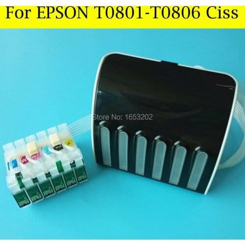 6 Color/Set High Quality T0801 T0806 Ciss System For Epson PX660 PX650 PX710/PX720/PX730/PX810/PX820 Ciss