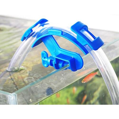 Aquarium water change pipe fixed clip pipe rack pipe holder 13mm glass cylinder plastic clamp