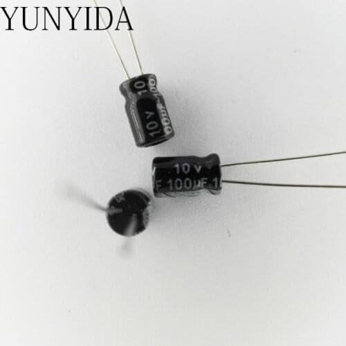 Aluminum electrolytic capacitor 10V 100uf 50PCS 10V 100UF