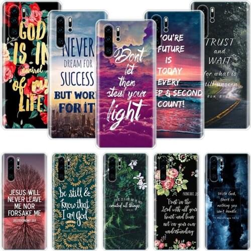 Bible Quotes Cheer Up Phone Case For Huawei Honor 10 9 20 9X 8A 8X 8S 7A 7X Lite Pro 10i 20i Y5 Y6 Y7 Y9 2019 Cover Coque