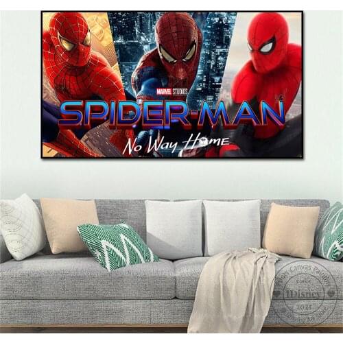 SPIDER-MAN No Way Home Marvel Movie Poster Print Canvas Paintings Wall Art Picture Room Home Decoration For Marvel Fan Best Gift