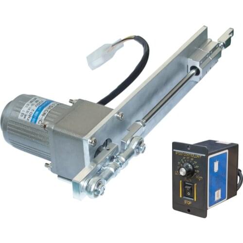 DIY Design AC 220V Linear Actuator Reciprocating Electric Motor 9-600rpm 30-100mm Stroke + PWM Speed Controller Linear Actuator