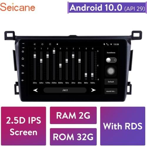 Seicane Android 10.0 Car GPS Navigation Radio For Toyota RAV4 left hand drivier 2013 2014-2018 Multimedia Player support OBD DVR