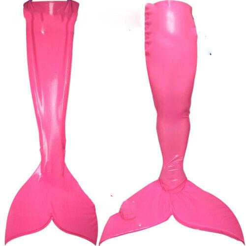 Handmade Pink Inflatable Latex Mermaid Tail Skirt Full Rubber Mermaid Bodysuit Customize