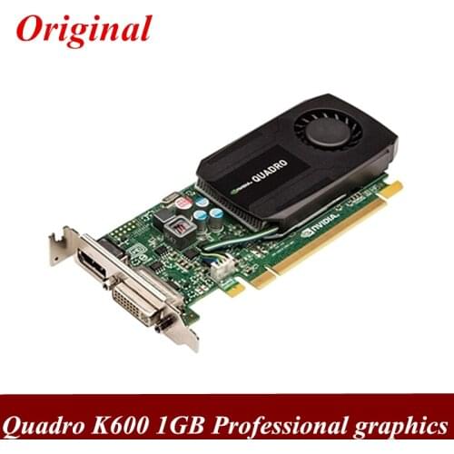 New original Quadro K600 1GB professional workstation graphics card CAD graphic design animation video editing
