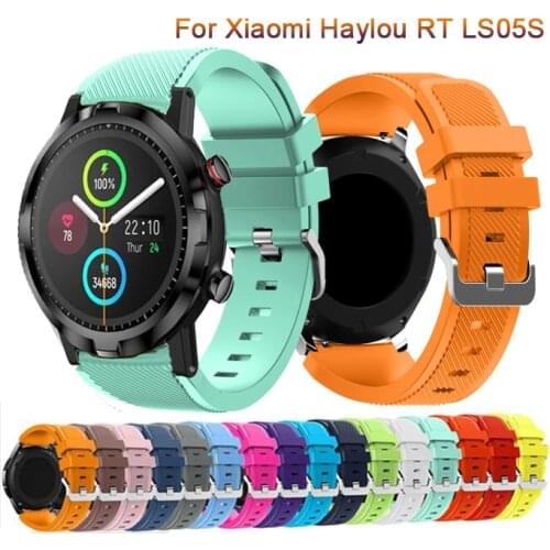 New Sport Silicone Band for Xiaomi Haylou RT LS05S Strap Watchband 22mm Replacement Bracelet Wristband for Mi Watch Color correa