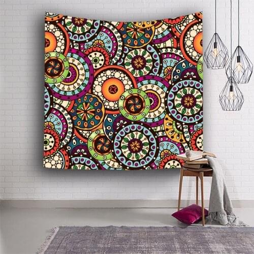 Meditation mandala carpets hanging Wall tapestry abstract Mandala yoga mat Mandala tapestry cotton Decor Large 200x150cm