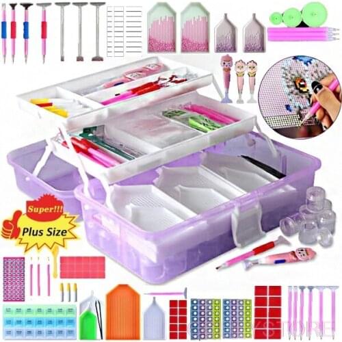 Roller Press Drill Applicator Artifact DIY Diamond Painting Cross Stitch Craft Tool Art Embroidery Fitting Kit Colorful Plastic