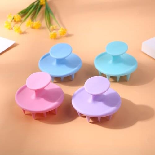 Hair Cleaning Brush Massager Silicone Teeth Hair Cleaning Brush Bath Scalp Massager SPA Shampoo Washing Comb
