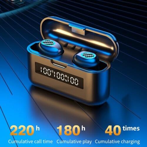 Soleeanre Bluetooth-compatible Earphones 9D Stereo Wireless Headphones Lossless Noise Reduction Gaming Earphones Earbuds