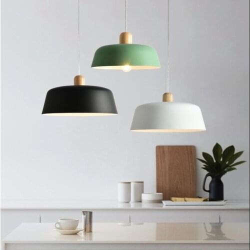 LED Pendant Lights For Dining Designer Pendant Light with Lampshade Single E27 Bar Light Indoor Hanging Lamps Kitchen