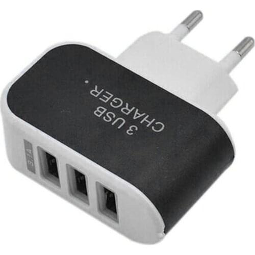 Universal Candy Color 3USB Charger Travel Wall Charger Adapter Smart Mobile Phone Power Supply Charger for Tablets