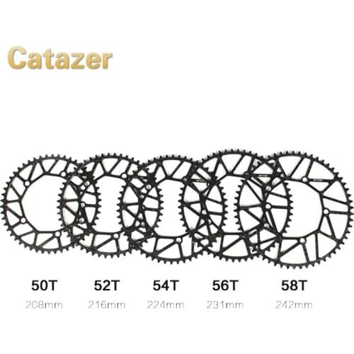 Bicycle Crank Chainwheel 50T/52T/54T/56T/58T 130 BCDHollow BMX Folding Aluminum Alloy chain wheel bicycle gears