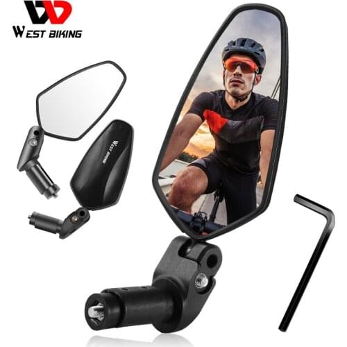 Bicycle rearview mirror adjustable mirror mountain bike foldable rearview mirror bar blocking rearview mirror equipment