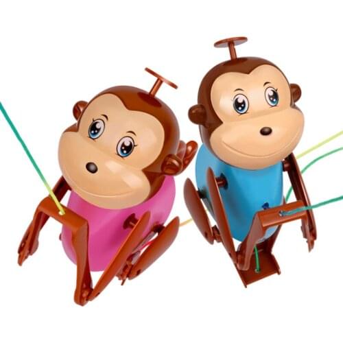 Funny Climbing Rope Plastic Monkey Toy for Kids&Adults Trick Toy with 2 Optional Colors Relieve Stress