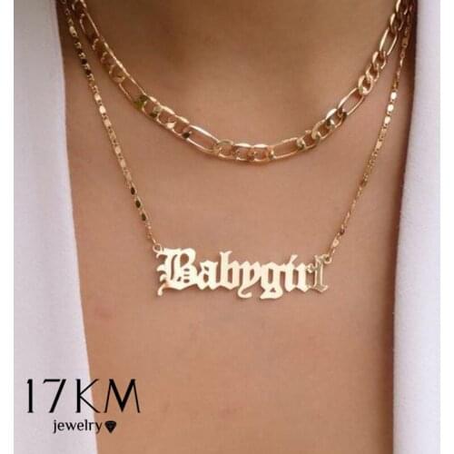 Personalize Name Letter Necklaces For Women MultiLayer Butterfly Chain Word Number Pendants Necklace 2020 Vintage Jewelry