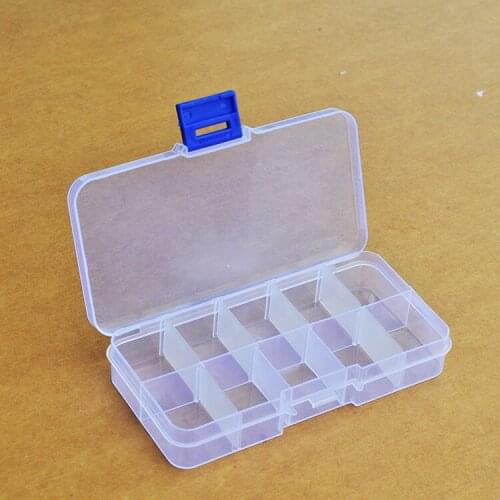10pc/set Parts Box Tool Box Screws IC Storage Box Jewelry Beads Fishing Component Box Organizer Container