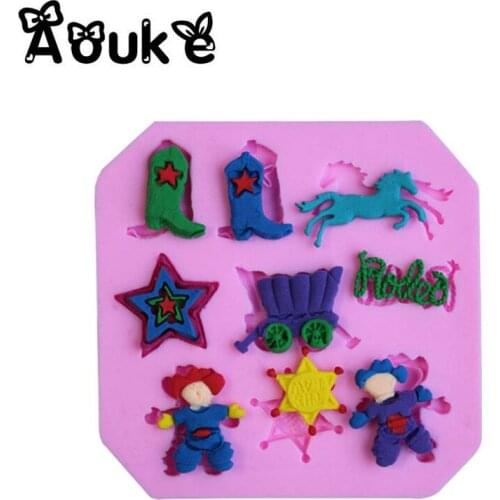 3D Circus People Socks Shape Cake Silicone Mold Cookie DIY Cake Kitchen Baking Molds Decoration Fondant Chocolate Pudding Tools