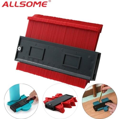 5 Inch Width Plastic Profile Copy Gauge Contour Wood Gauge Duplicator Measure Marking Tool Tiling Laminate Tiles Measuring Tool