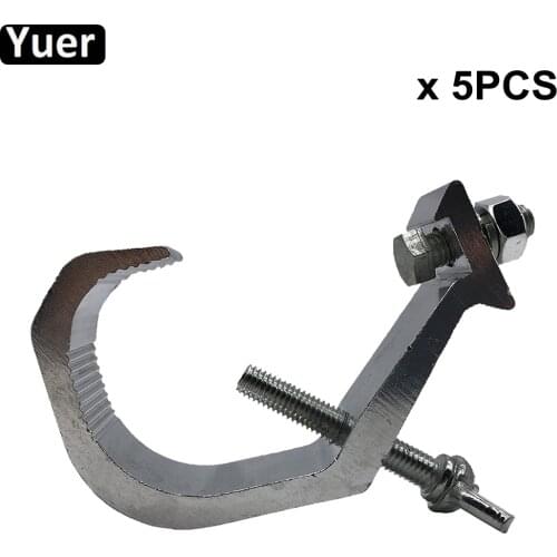 5Pcs/Lot Oxidation Cast-Aluminium DJ Stage Light Hook Safe Working Load 40KG Hook Light Clamp Suit 30MM-50MM Truss Tube