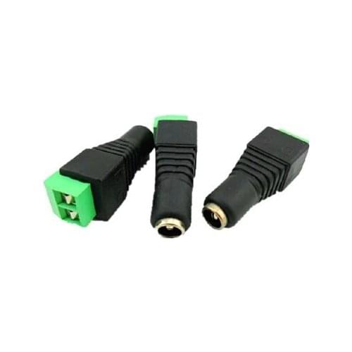 5pcs DC Power female Jack Connector Adapter plug For LED Strip Light CCTV Free shipping