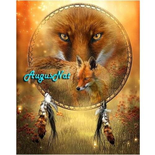 Wolves diamond painting dream catcher wall art picture animal diamond dotz wedding decal diamond embroidery sticker crafts gift